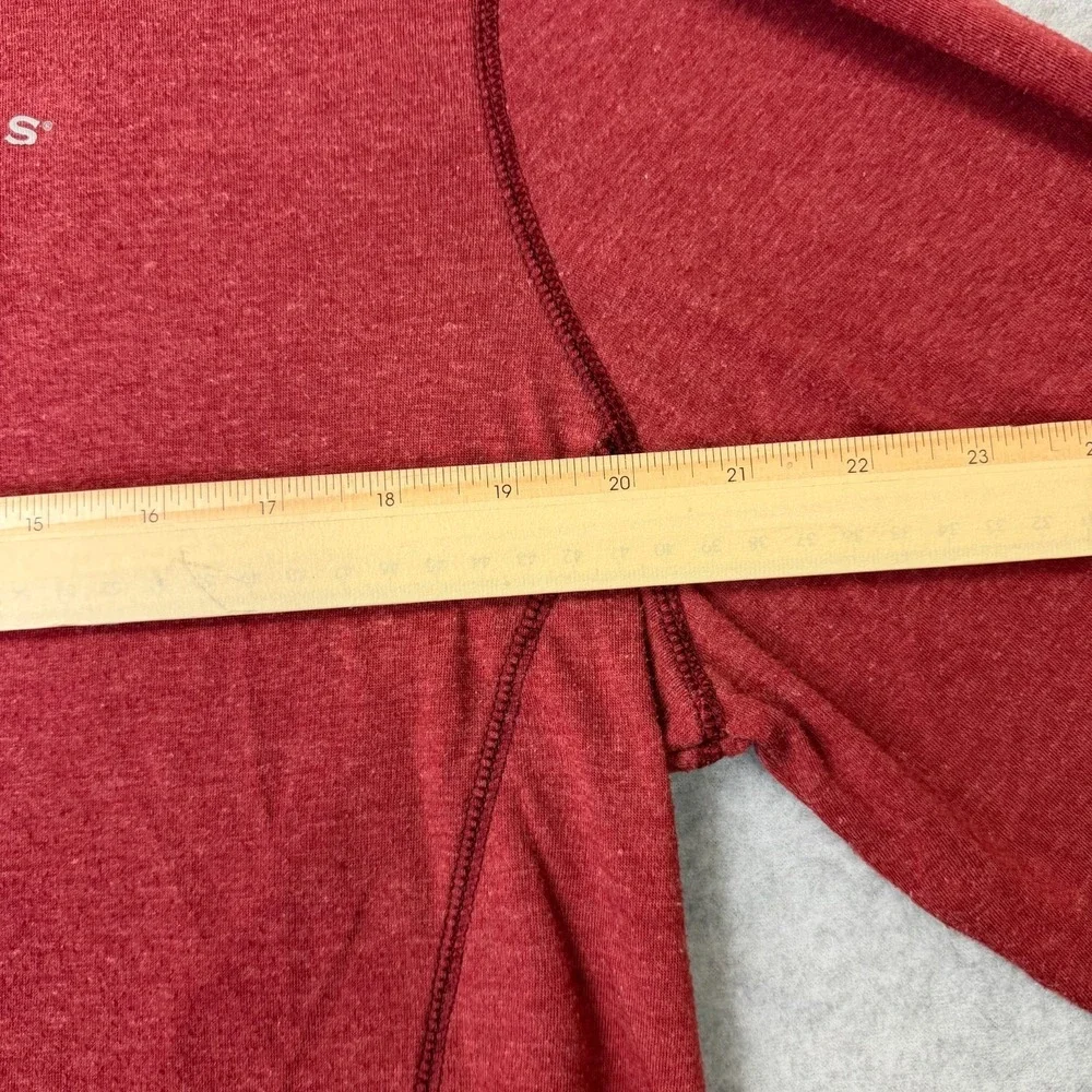 Orvis Classic Collection Mens XL Quarter Zip Pullover Heather Red Long‎ Sleeve